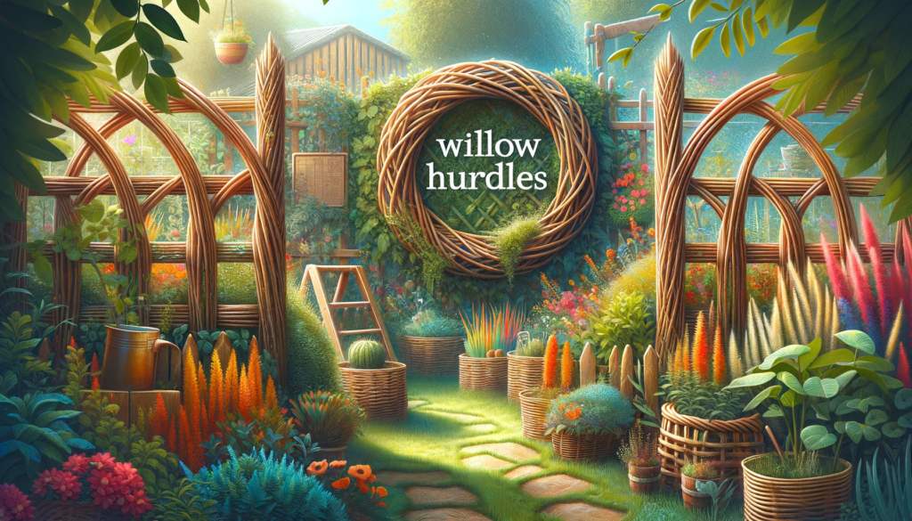 Sustainable and stylish willow hurdle fence panel by Hazel Hurdle World